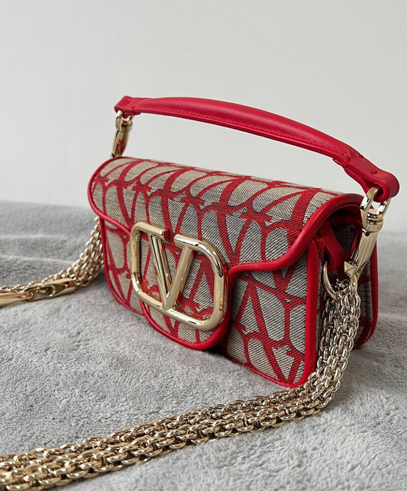 Valentino Small Loco Toile Iconographe Shoulder Bag